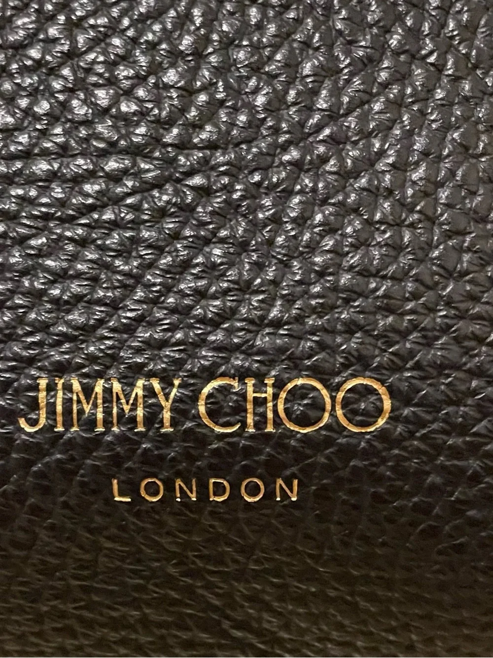 Jimmy Choo Authentic Black Pebbled Leather Backpack